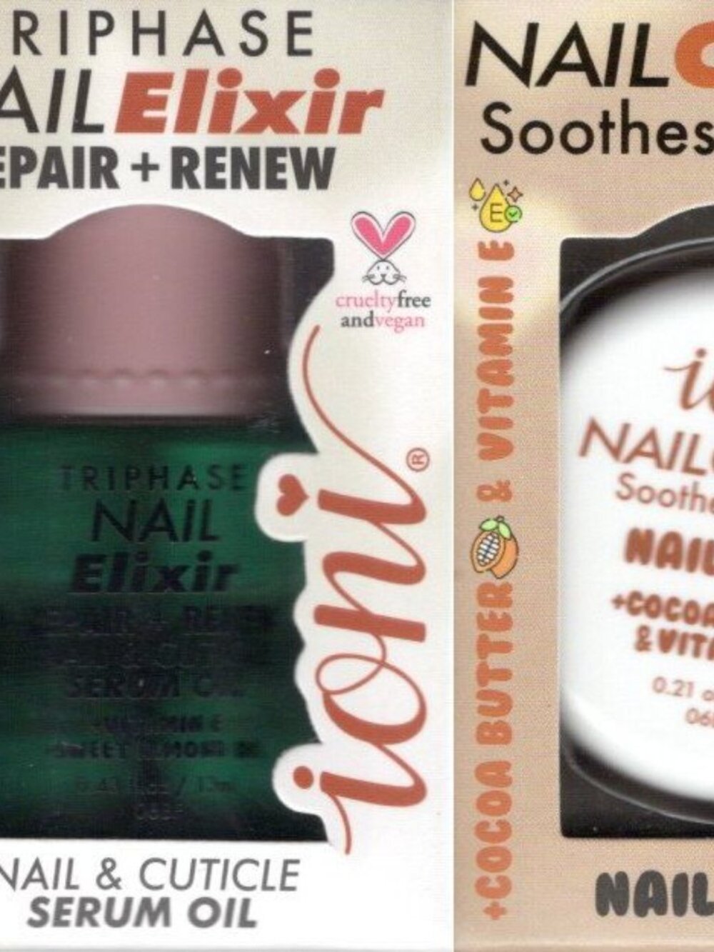 ioni 3-Pc Nail Care Set: Hydrate Elixir + Repair Elixir + Soothing Cream Bundle